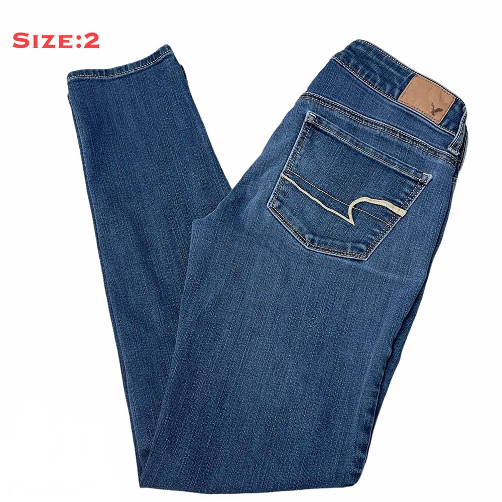 American Eagle Stretch Skinny Jeans, Size:2